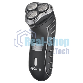 Электробритва ЯРОМИР ЯР-102, 3 бреющие головки, триммер, черный (24) (РОССИЯ)
