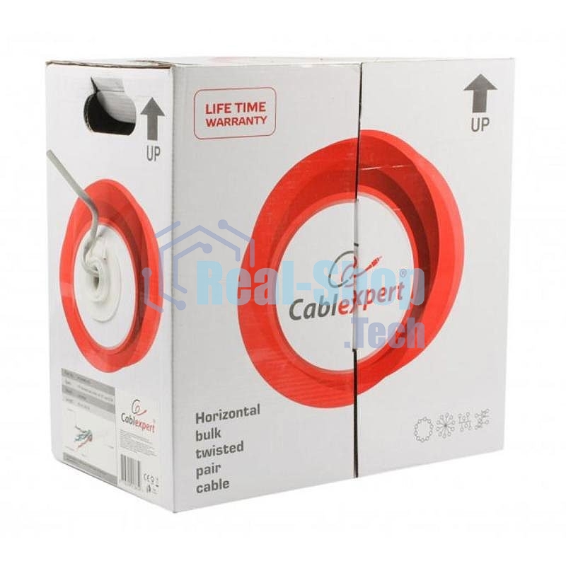 Кабель FPC Cablexpert UPC-5004E-SOL кат.5e CCA однож. 305м pullbox, серый