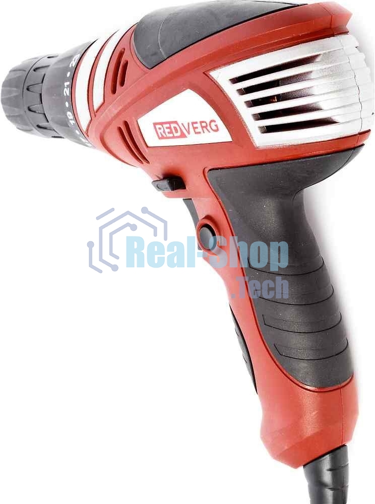 Дрель-шуруповерт RedVerg RD-SD320/1, 320 Вт, 15 Нм, щеточный