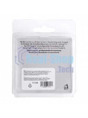 Набор бит Gross 11339 РZ1x25, сталь S2, 10 шт