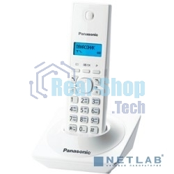 Телефон беспроводной (DECT) Panasonic KX-TG1711RUW (белый) АОН, Caller ID,12 мелодий звонка,подсветка дисплея,поиск трубки