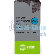 Картридж струйный Cactus CS-3YL84AE 912XL (есть ограничения по прошивке) черный (30 мл) для HP OfficeJet 8012/8014/8015/8017;OfficeJet Pro 8022/8023/8024/8025 AIO