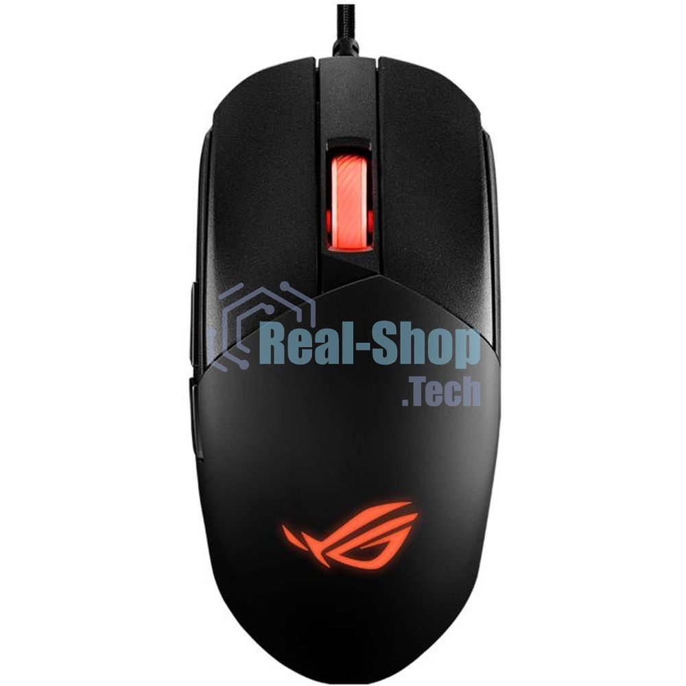 Мышь проводная ASUS P518 ROG STRIX IMPACT III черный, 12000 dpi, USB, кнопки - 5