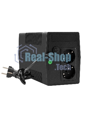 Источник бесперебойного питания ExeGate Power NB-850.LED.AVR.2SH (850VA/510W, LED, AVR, 2*Schuko, батарея 12V 9Ah, черный)