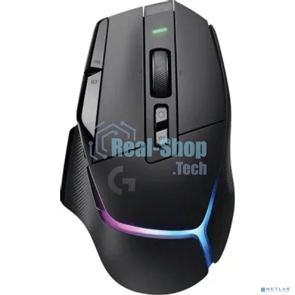 Мышь беспроводная Logitech G502 X Plus черный, 25600 dpi, радиоканал, USB, кнопки - 13