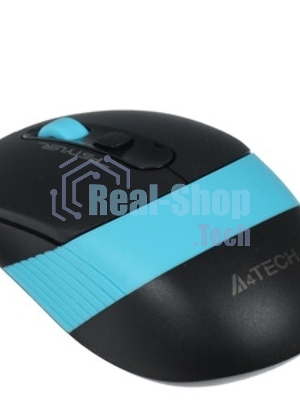 Мышь беспроводная A4Tech Fstyler FG10 черный/синий, 2000 dpi, радиоканал, USB, кнопки - 4