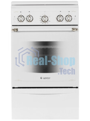 Плита газовая Gefest ПГ 5100-02 0185 белый, конфорок 4 шт, духовка 52 л, 50 см x 85 см x 58.5 см