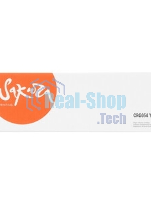 Картридж лазерный Sakura CRG054Y для Canon i-SENSYS LBP 621Cw/623Cdw, MF 641Cw/643Cdw/645Cx, желтый, 1200 к.