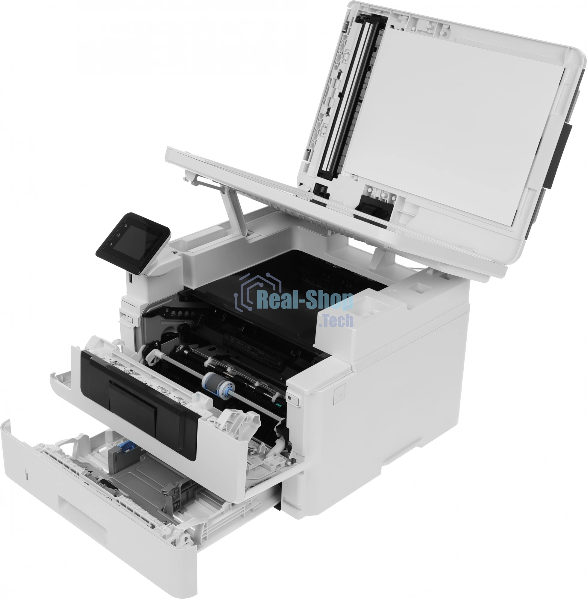 МФУ лазерное HP LaserJet Pro 4103dw (2Z627A), A4, ч/б, печ. до 40 стр/мин., скан. до 29 стр/мин. (ч/б) 20 стр/мин. (цвет), 1200 x 1200 dpi, USB, RJ-45, Wi-Fi, Air Print, Mopria