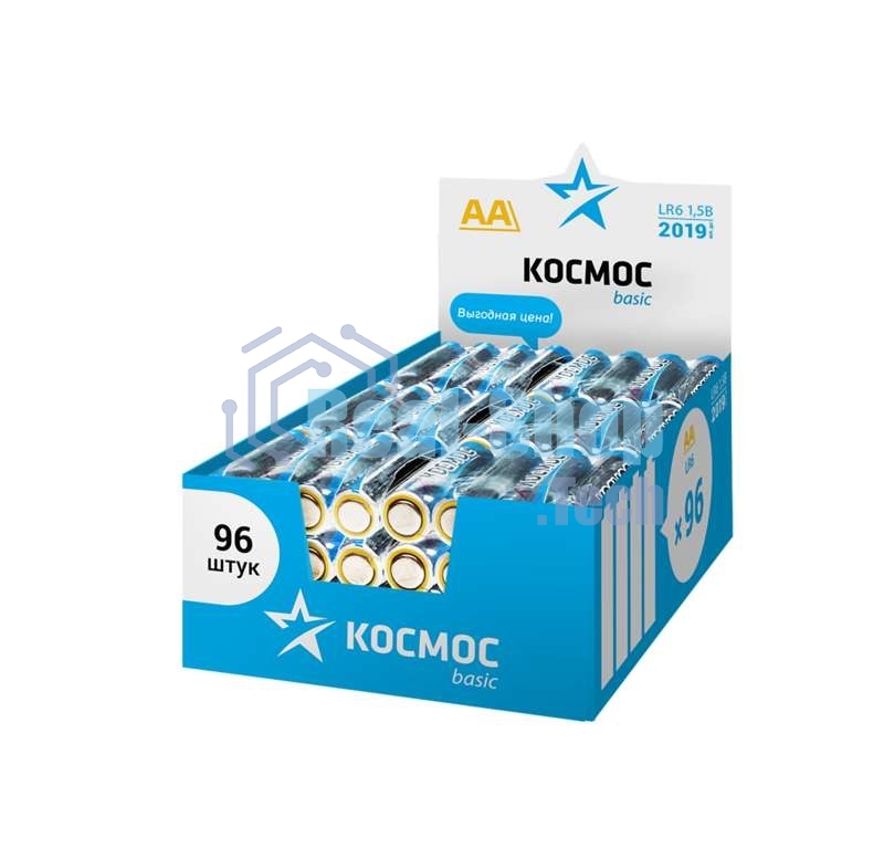 Элемент питания Космос алкалиновый AA/LR6 (уп.96шт)