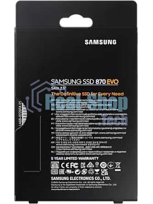 Накопитель SSD Samsung 4Tb 870 EVO, V-NAND, 2.5