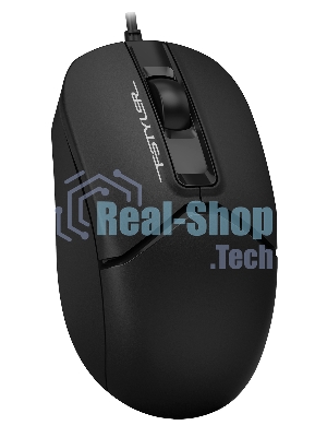 Мышь проводная A4Tech Fstyler FM12S черный, 1200 dpi, USB, кнопки - 3