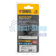Шарошка абразивная Denzel цилиндр, 19 x 25 мм, для дрели, хвостовик d6 мм, 63С