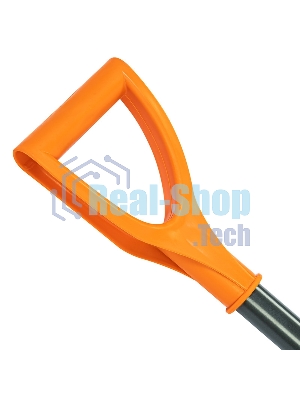 Лопата для уборки снега Сибртех пластиковая, 400х405х1380 мм, стальной черенок, усиленная