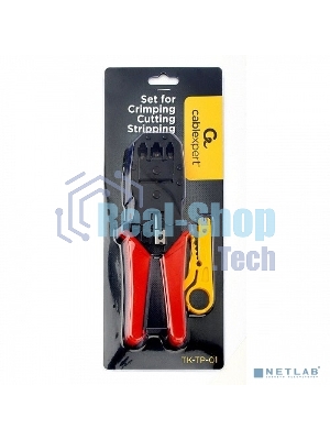 Набор инструментов Cablexpert TK-TP-01, для обжима, обрезки, зачистки и заделки витой пары