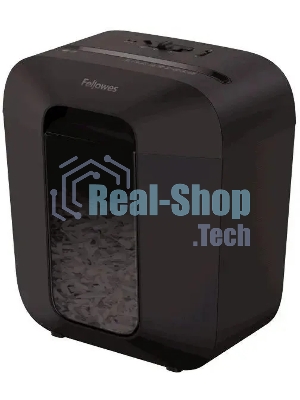 Шредер Fellowes PowerShred LX25 черный (секр.P-4)/перекрестный/6лист./11.5лтр./скрепки/скобы/пл.карты