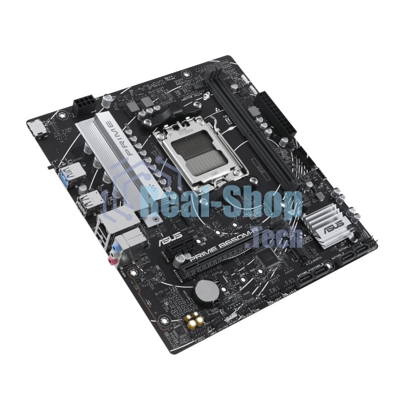 Материнская плата ASUS PRIME B650M-R, Socket AM5, AMD B650, 2xDDR5, 4xSATA, 2xM.2, 1xPCIe 4.0 x16, 1xPCIe x1, 1xHDMI, 1x 2.5Gb LAN, 2xUSB-A 3.2 Gen 1, 4xUSB-A 2.0, 3x3.5 мм, 7.1, mATX
