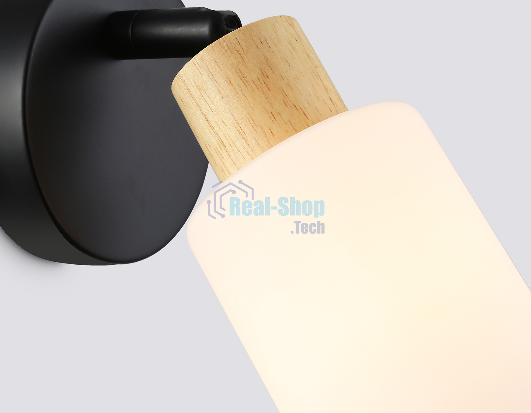 Светильник Ambrella light TR8720 BK/WD черный/дерево E14 max 60W 175*100*160