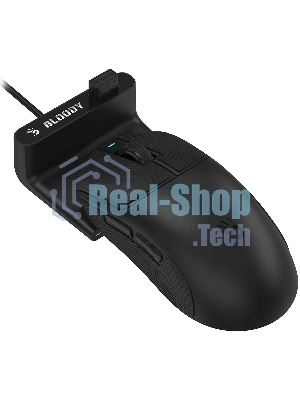 Мышь беспроводная/проводная A4tech Bloody R77UltraDock черный, 20000 dpi, USB Type-A, радиоканал, кнопки - 5