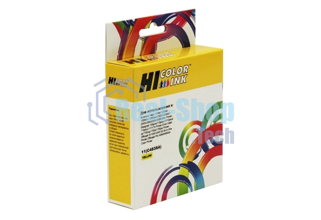 Расходные материалы Hi-Black C4838A  Картридж №11 для HP DJ 2000C/CN/2500C/2200/2250/500/800, жёлтый, 1750 стр.      