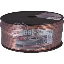 Кабель акустический PROconnect 2х1,50 мм², прозрачный BLUELINE, бухта 100 м