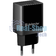 Сетевой адаптер Defender 1xUSB, 5V/2.1А, пакет, черный (EPA-10)