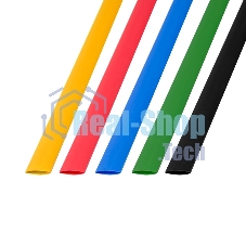 Термоусаживаемые трубки Rexant 8,0/4,0 мм, набор пять цветов, упаковка 50 шт. по 1 м