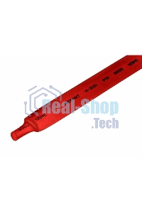 Термоусаживаемая трубка Rexant 10,0/5,0 мм, красная, упаковка 50 шт. по 1 м