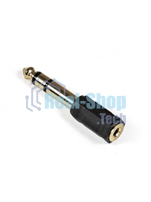 Переходник аудио Exegate EX284949RUS EX-AA-3F6M (6.35мм Jack M/3.5мм Jack F)