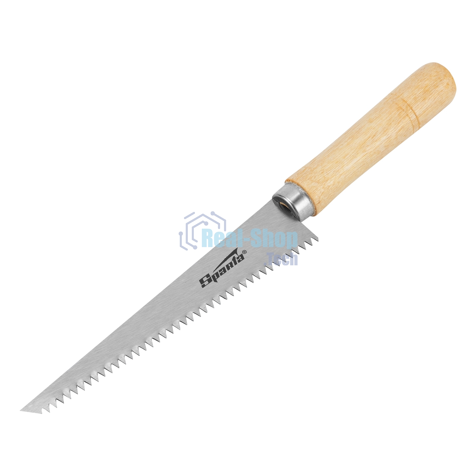 Ножовка по гипсокартону Sparta 180 мм, деревянная рукоятка
