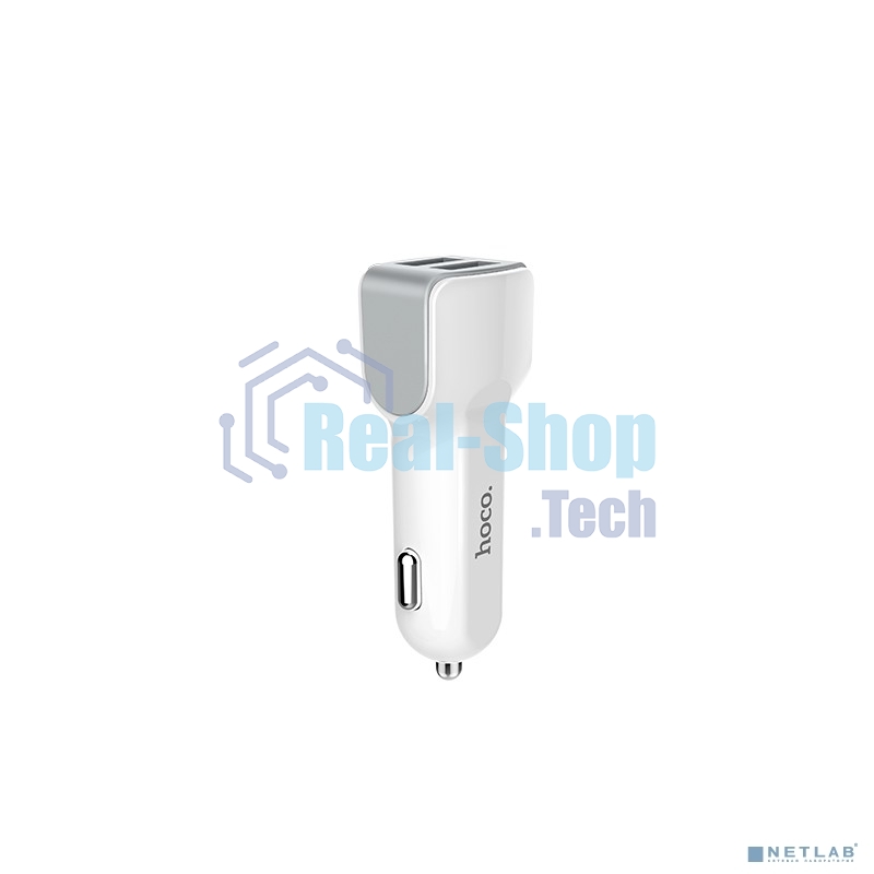 Авто ЗУ/HOCO HC-78005 Z23/2 USB/Выход: 12W/белый