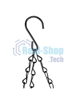 Кашпо подвесное с декором Palisad с кокосовой корзиной, диаметр, 30 см