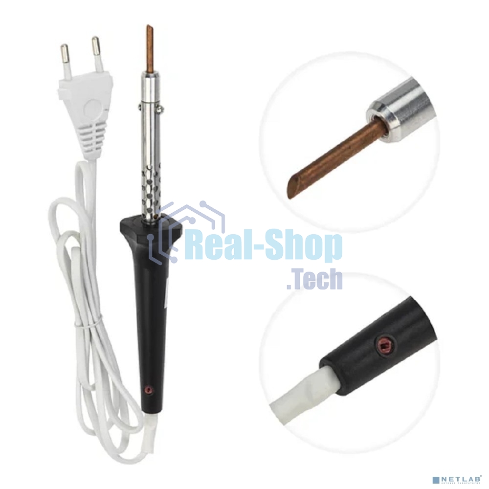 Паяльник Rexant, керам.нагреватель, 25 Вт, 230 В, ЭПСН