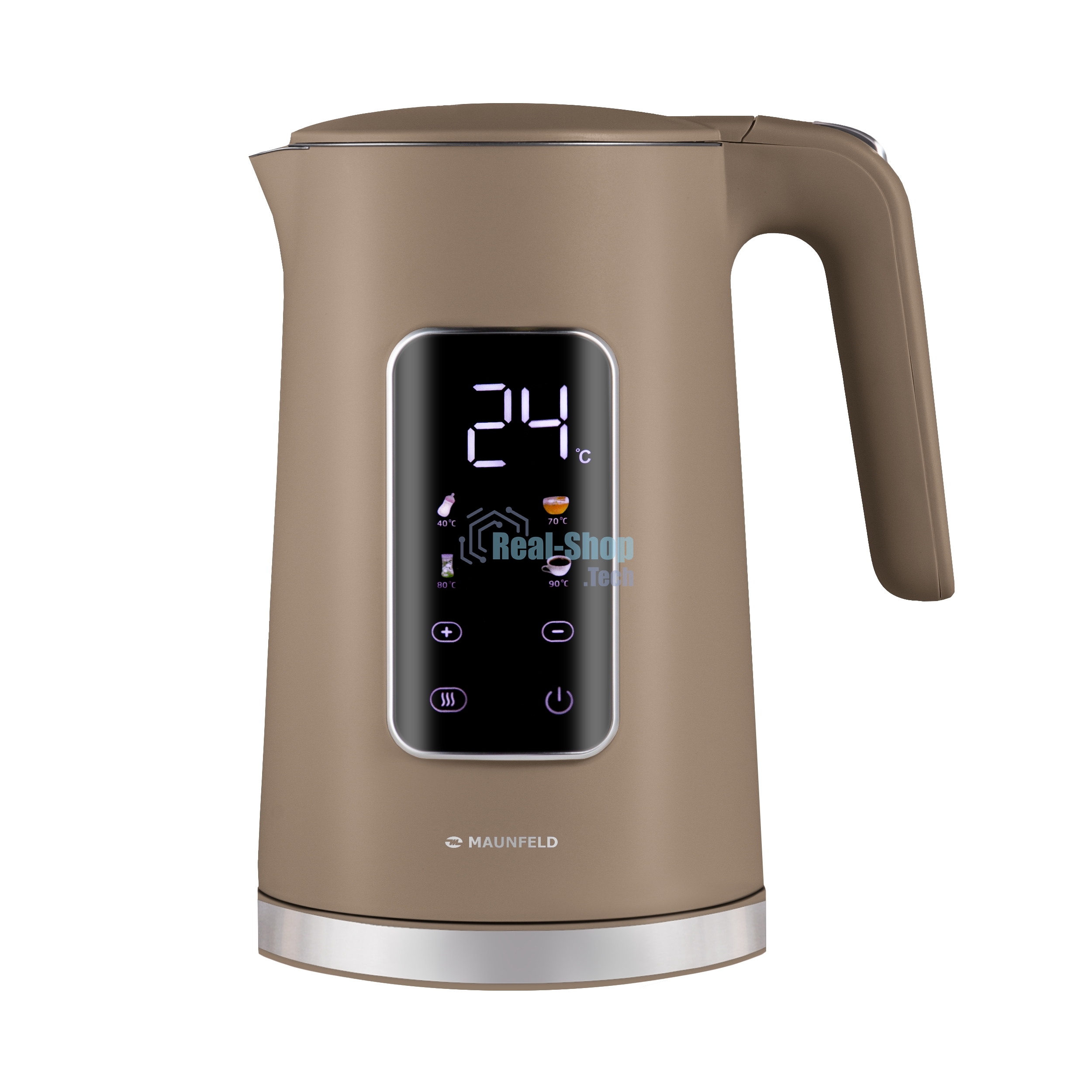Чайник электрический Maunfeld MGK-635DBR коричневый, 1,7 л, 2200 Вт