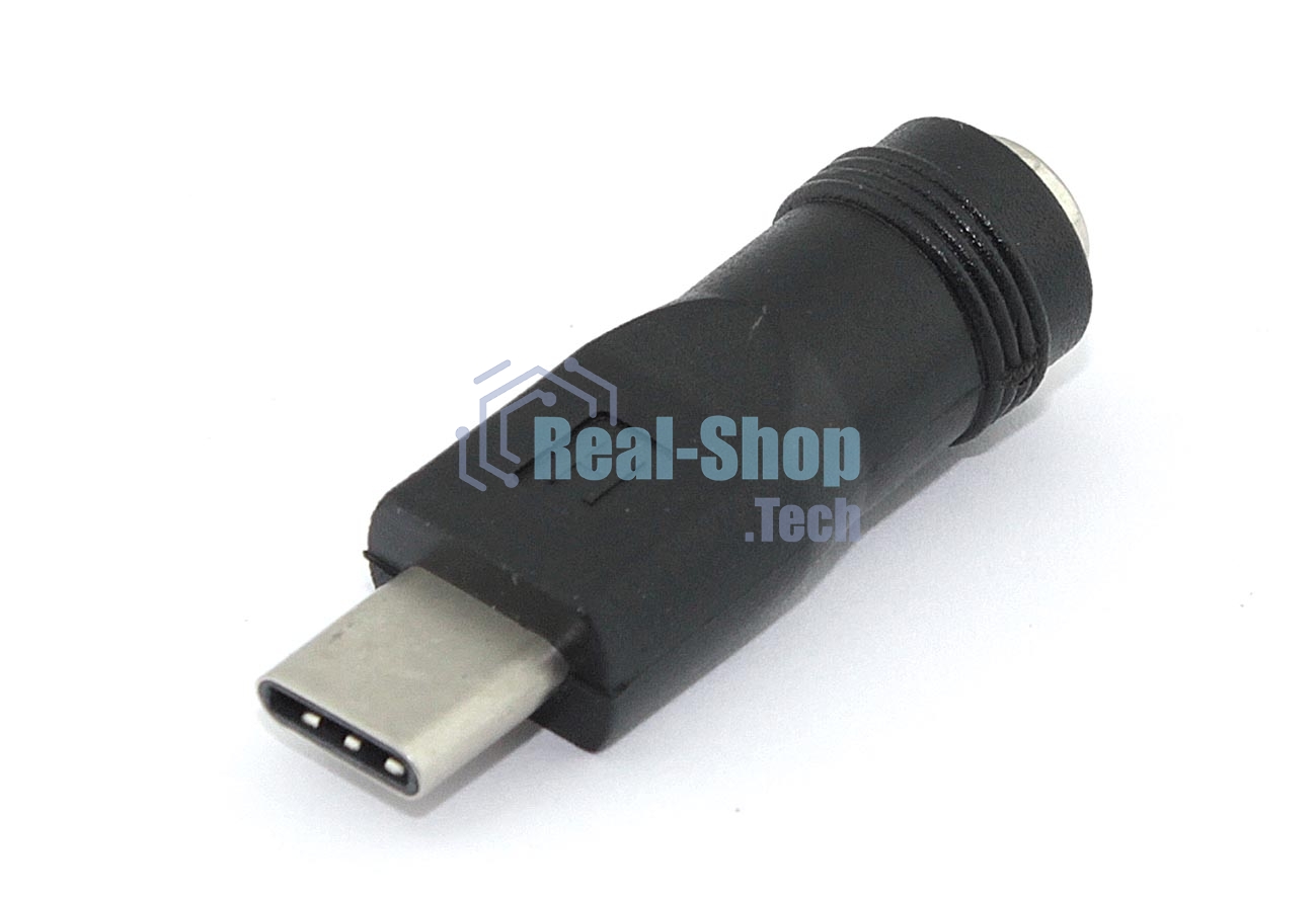 Переходник 5,5x2,1 мама на Type-C папа 5 Pin