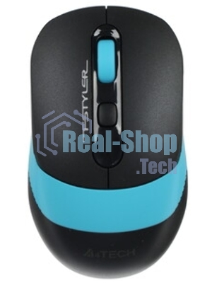 Мышь беспроводная A4Tech Fstyler FG10 черный/синий, 2000 dpi, радиоканал, USB, кнопки - 4