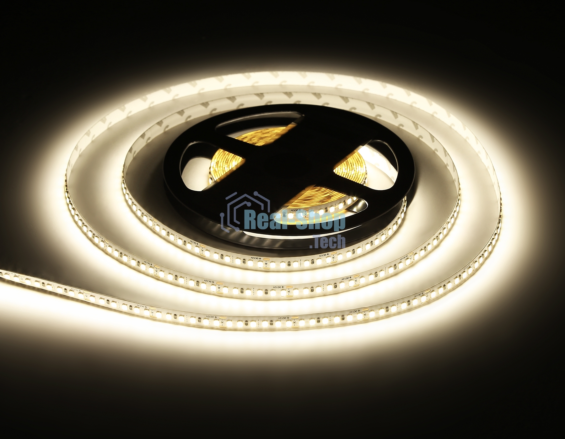 Светодиодная лента Ambrella light GS1302 2835 180Led/ 14.4W m/ 12V IP20 4500K/ 5000*8*1.2mm (2 конт.)