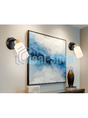 Светильник Ambrella light TR8720 BK/WD черный/дерево E14 max 60W 175*100*160