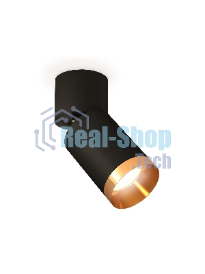 Светильник Ambrella Light XM6313044 SBK/BK/PYG черный песок/черный/золото желтое полированное MR16 GU5.3 (A2221, C6313, N6134)