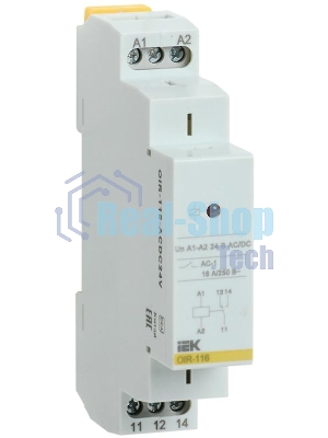 Реле промежуточное OIR 1 конт. (16А) 24В AC/DC IEK OIR-116-ACDC24V