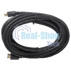 Кабель Cablexpert HDMI CC-HDMI4-7.5M, 19M/19M, v2.0, медь, позол.разъемы, экран, 7.5м, черный, пакет