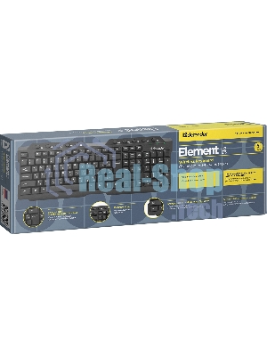 Клавиатура беспроводная Defender Element HB-195 RU USB черный