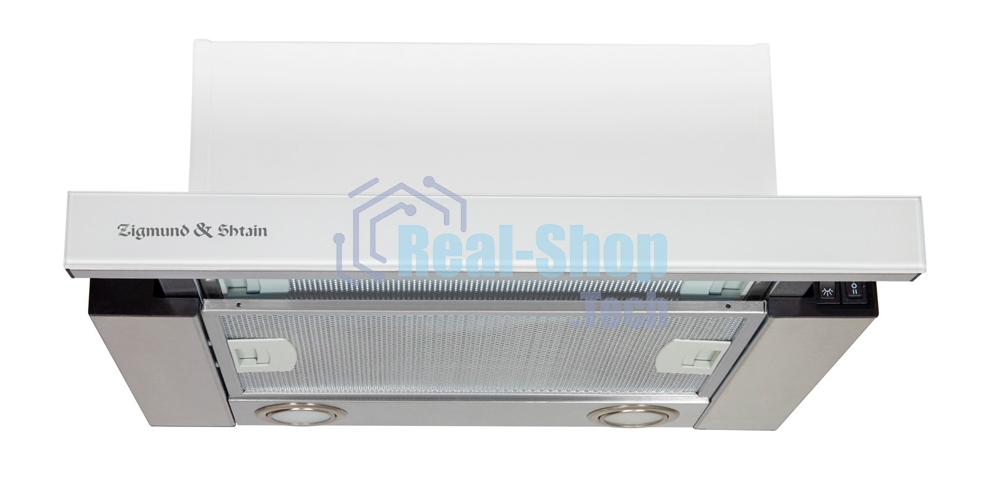 Вытяжка встраиваемая Zigmund & Shtain K 005.41 W белый, 45 см, 400 куб. м/ч, 55 дБ