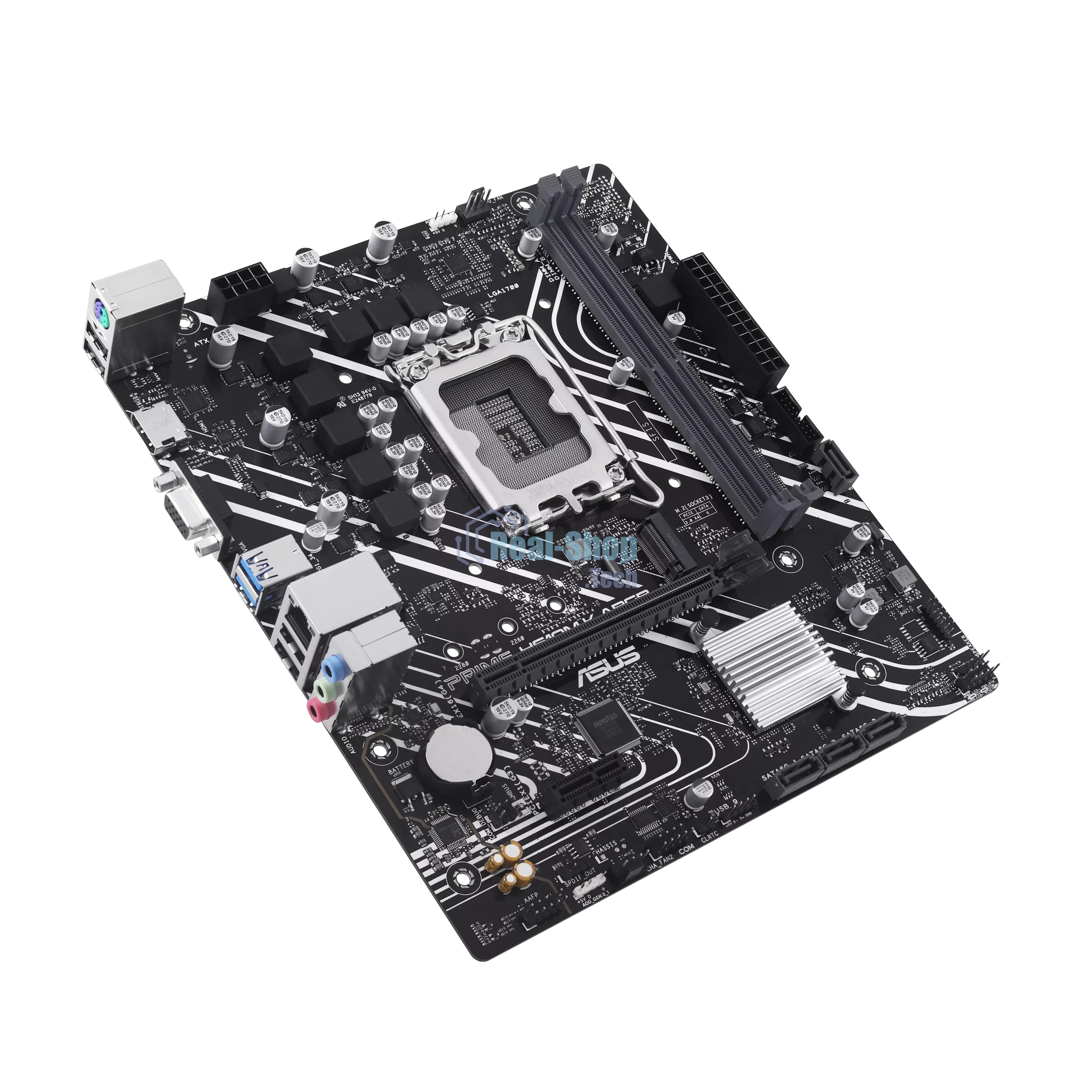 Материнская плата ASUS PRIME H610M-K ARGB, LGA1700, Intel H610, 2xDDR5, 4xSATA, 1xM.2, 1xPCIe 4.0 x16, 1xPCIe 3.0 x1, 1xVGA, 1xHDMI, 1x1Gb LAN, 2xUSB-A 5Gbps, 4xUSB-A 2.0, 3x3.5 мм, 7.1, mATX