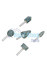 Набор шарошек Denzel абразивных для дрели (ПШМ), 63С, 5 шт.