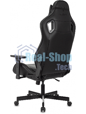 Кресло Knight Gladiator черный, экокожа, 120 кг, механизм качания