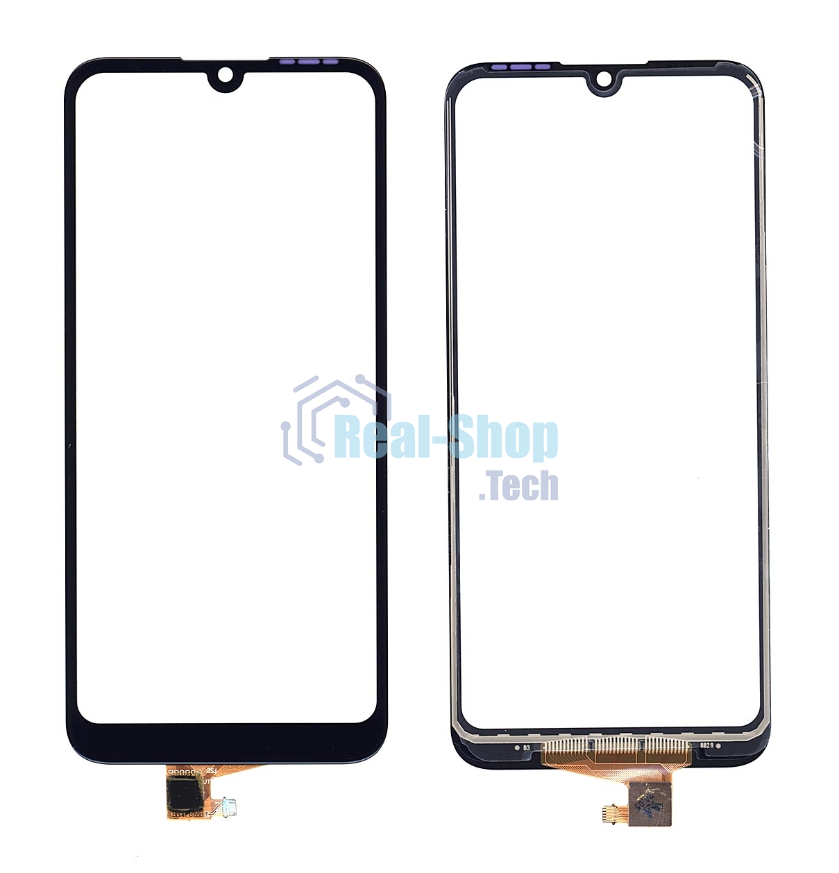 Сенсорное стекло (тачскрин) для Huawei Y6 2019, черное