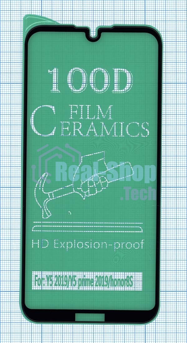 Керамическая пленка (стекло) для Huawei Y5 2019 черный