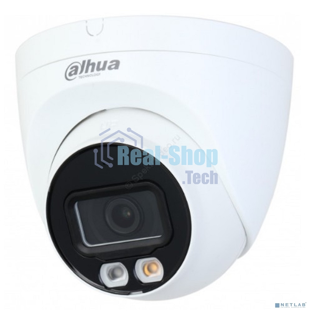 Видеокамера уличная купольная Dahua DH-IPC-HDW2249TP-S-IL-0280B 2Мп 1/2.7” CMOS объектив 2.8мм