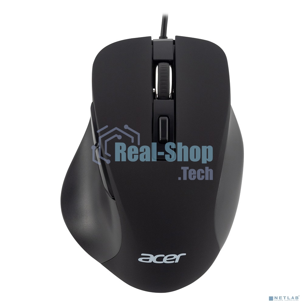 Мышь проводная Acer OMW120 черный, 2000 dpi, USB, кнопки - 6